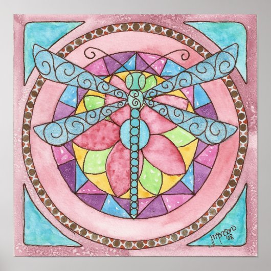 Libelle Poster (Vorne)