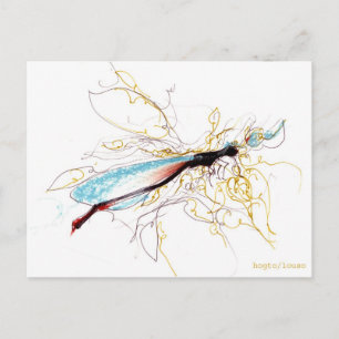 Libelle Postkarte