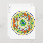 Libelle Postkarte (Vorne/Hinten)