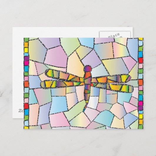 Libelle Postkarte (Vorne/Hinten)