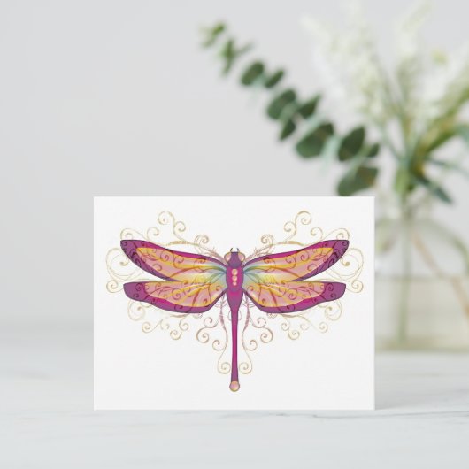 Libelle Postkarte (Stehend Vorderseite)