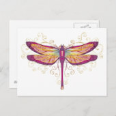 Libelle Postkarte (Vorne/Hinten)
