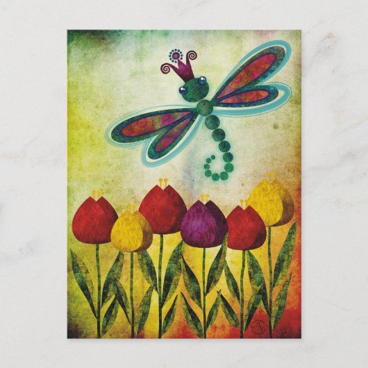 Libelle Postkarte (Vorderseite)