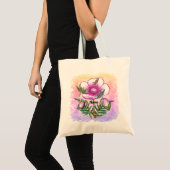 Libelle Rosa Mohn Tragetasche (Vorderseite (Produkt))