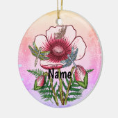 Libelle Roter Mohn  Keramik Ornament (Links)