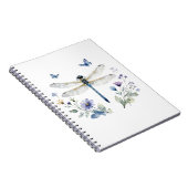 Libelle Schmetterling Wildblumen Notizbuch | Notizblock (Rechte Seite)