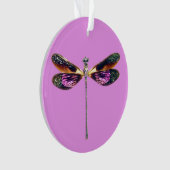 Libelle, silber, gold, lila und schwarz ornament (Vorderseite)