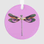 Libelle, silber, gold, lila und schwarz ornament (Rückseite)