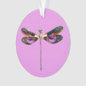 Libelle, silber, gold, lila und schwarz ornament (Vorderseite)