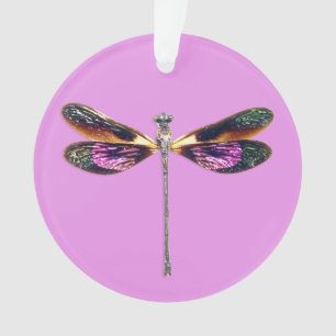 Libelle, silber, gold, lila und schwarz ornament