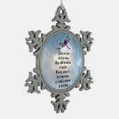 Libelle "so geliebt " schneeflocken Zinn-Ornament (Links)