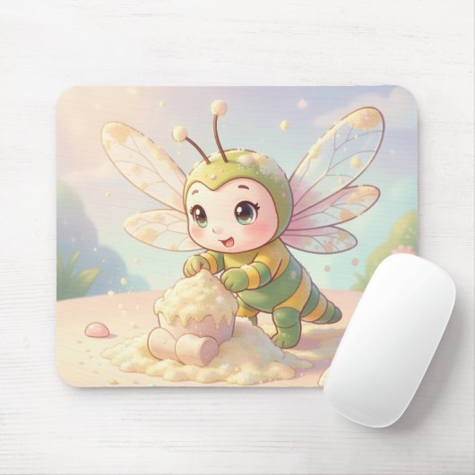 Libelle – Sternennektar der stillen Nacht Mousepad (Mit Mouse)