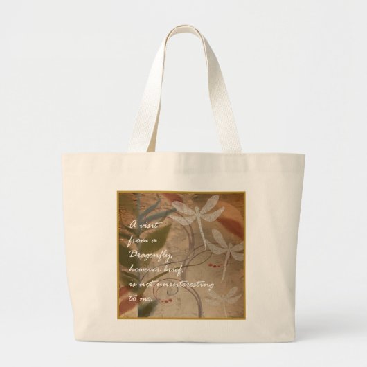 Libelle-Tasche Jumbo Stoffbeutel (Vorne)