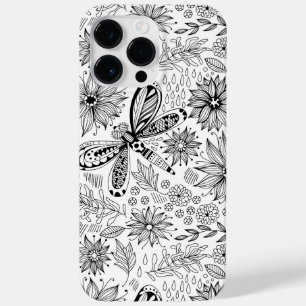 Libelle und Blume-Doodle Case-Mate iPhone 14 Pro Max Hülle