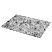 Libelle und Blume-Doodle Schneidebrett (Ecke)