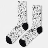 Libelle und Blumen Socken (Linkes Detail)