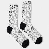 Libelle und Blumen Socken (Rechts)