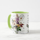 Libelle und Blumen Tasse (Vorderseite Links)