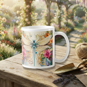 Libelle Und Wildblumen Kaffeetasse