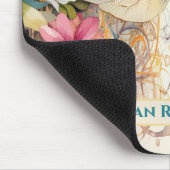 Libelle und Wildblumen mit Namen Mousepad (Ecke)
