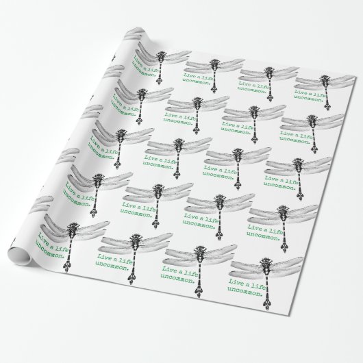 Libelle 'Ungewöhnliches Leben' Geschenkpapier (Ungerollt)