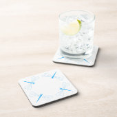 Libelle - Untersetzer aus weißem Kunststoff - Set  (Rechte Seite)