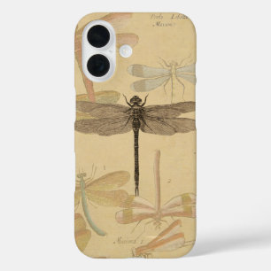 Libelle Vintage Antik Klassik Natur iPhone 16 Hülle