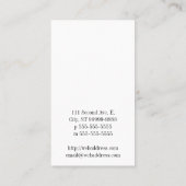 Libelle Visitenkarte (Rückseite)