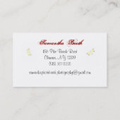 Libelle Visitenkarte (Rückseite)