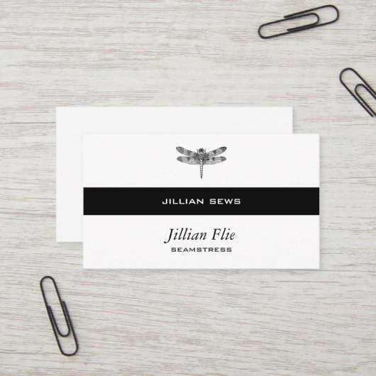 Libelle Visitenkarte (Vorderseite/Rückseite Beispiel)