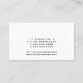 Libelle Visitenkarte (Rückseite)