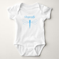Libelle - weißer Baby-Jersey-Bodysuit