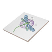 Libelle-zeichn Fliese (Seite)