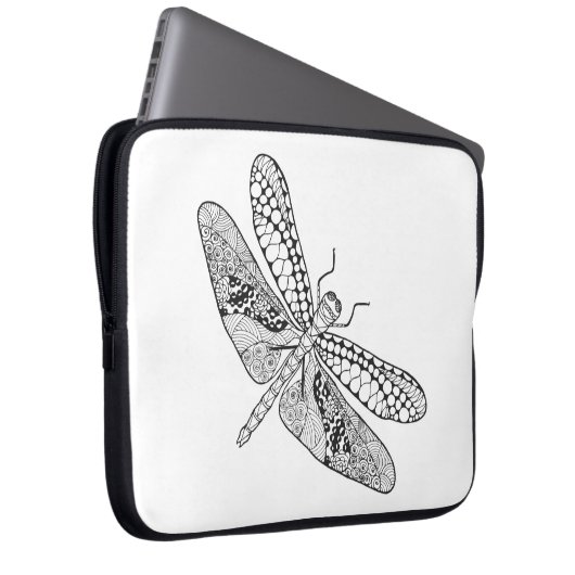 Libelle Zendoodle Laptopschutzhülle (Vorne Rechts)