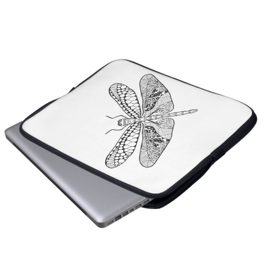 Libelle Zendoodle Laptopschutzhülle (Vorne Knopf)