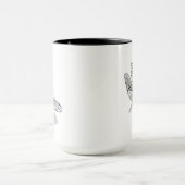 Libelle Zendoodle Tasse (Zentrum)