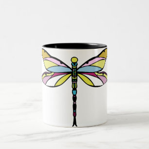 Libelle Zweifarbige Tasse