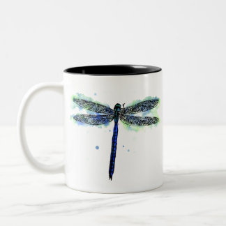 Libelle Zweifarbige Tasse