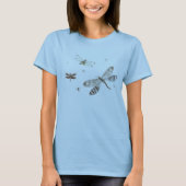 Libellen 18. Jahrhundert Kunst T-Shirt (Vorderseite)