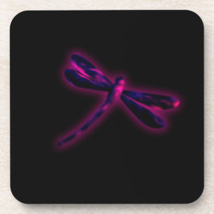 Libellen-Achterbahnen - Magenta-Glanz Getränkeuntersetzer
