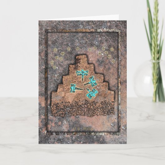 Libellen am Berg Karte (Vorderseite)