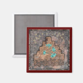 Libellen am Berg Magnet (Vorderseite/Rückseite)