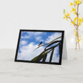 Libellen am blauen Himmel Karte (Gelbe Blume)