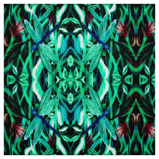 Libellen-Aqua-Stoff Stoff (Muster)