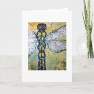 Libellen-Aquarell-Kunst-Gruß-Karte Karte