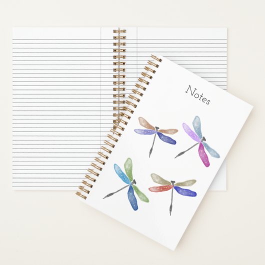 Libellen-Aquarell-Notizbuch Notizblock (Innen)