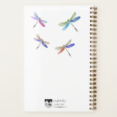 Libellen-Aquarell-Notizbuch Notizblock (Rückseite)