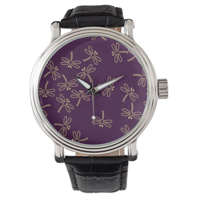 Libellen Armbanduhr (Vorderseite)