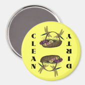 Libellen auf Blume Korbgeschirrspüler Magnet (Vorderseite/Rückseite)