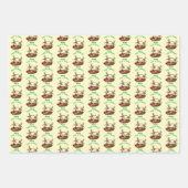 Libellen auf dem Korb der Blume Personalisiert Geschenkpapier Set (Vorderseite)